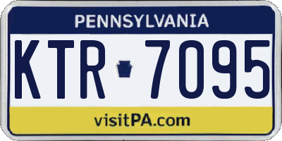 PA license plate KTR7095