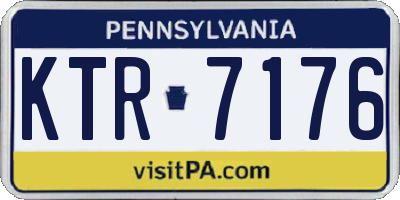 PA license plate KTR7176