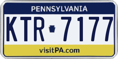 PA license plate KTR7177