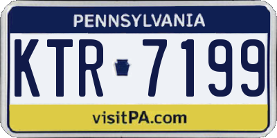 PA license plate KTR7199