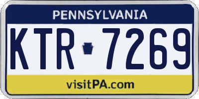 PA license plate KTR7269