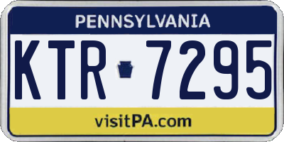 PA license plate KTR7295