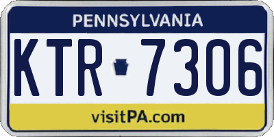 PA license plate KTR7306