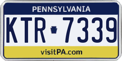 PA license plate KTR7339