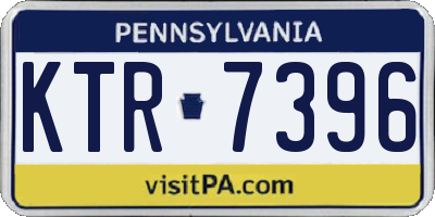 PA license plate KTR7396