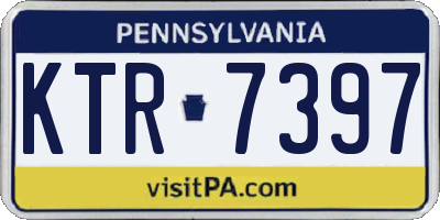 PA license plate KTR7397