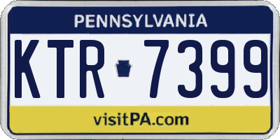 PA license plate KTR7399
