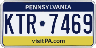 PA license plate KTR7469