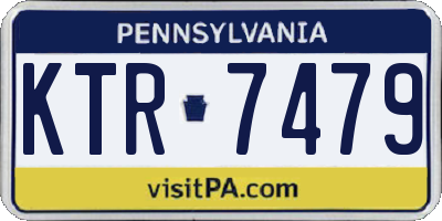 PA license plate KTR7479