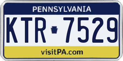 PA license plate KTR7529