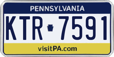 PA license plate KTR7591