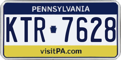 PA license plate KTR7628