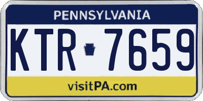 PA license plate KTR7659