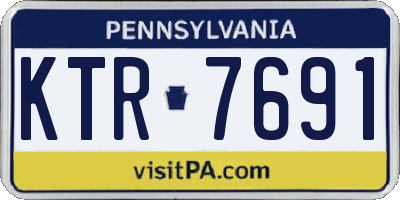 PA license plate KTR7691