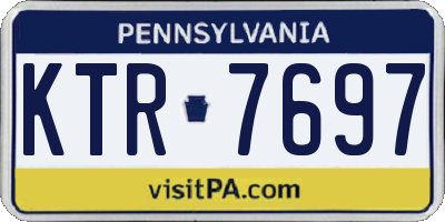 PA license plate KTR7697