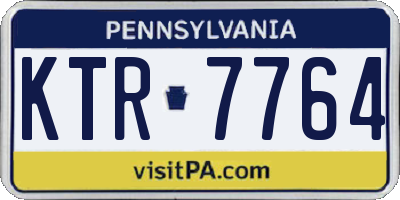 PA license plate KTR7764