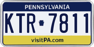 PA license plate KTR7811