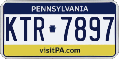 PA license plate KTR7897