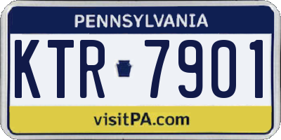 PA license plate KTR7901