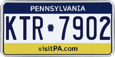 PA license plate KTR7902