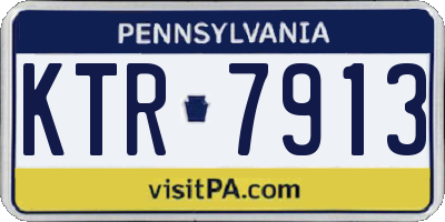 PA license plate KTR7913