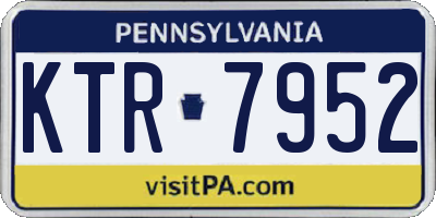 PA license plate KTR7952