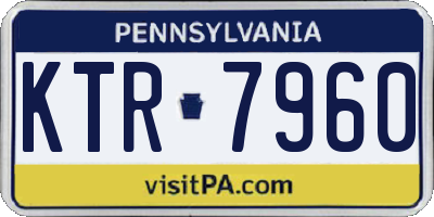 PA license plate KTR7960