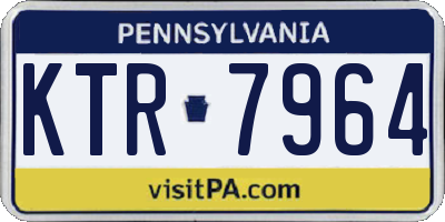 PA license plate KTR7964