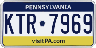 PA license plate KTR7969
