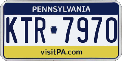 PA license plate KTR7970