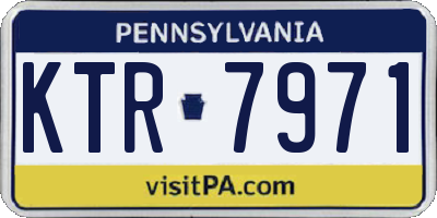 PA license plate KTR7971