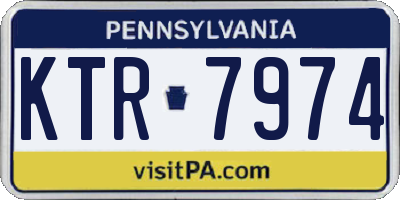 PA license plate KTR7974