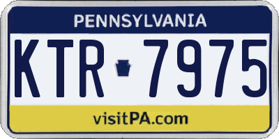 PA license plate KTR7975