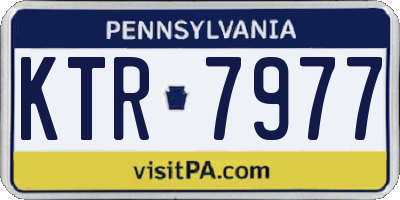 PA license plate KTR7977