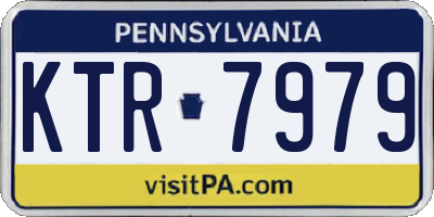 PA license plate KTR7979