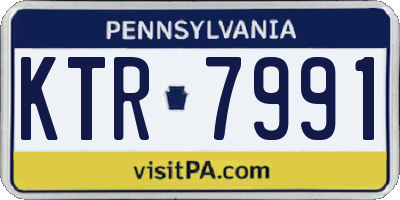 PA license plate KTR7991