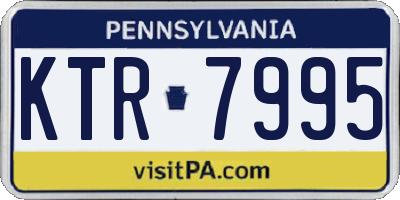 PA license plate KTR7995
