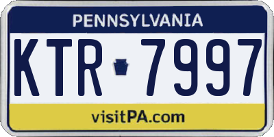 PA license plate KTR7997
