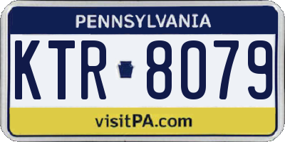PA license plate KTR8079