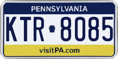 PA license plate KTR8085