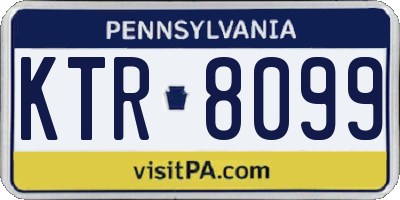 PA license plate KTR8099