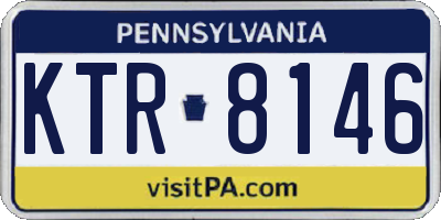 PA license plate KTR8146