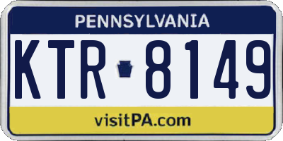 PA license plate KTR8149