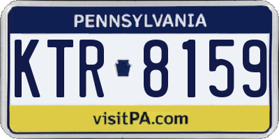 PA license plate KTR8159