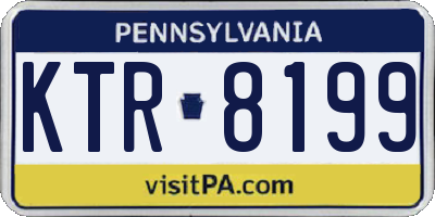 PA license plate KTR8199