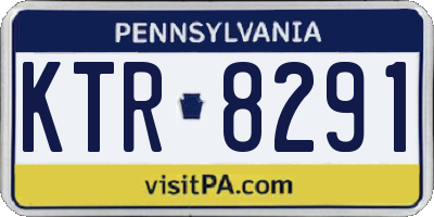 PA license plate KTR8291