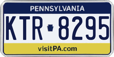 PA license plate KTR8295
