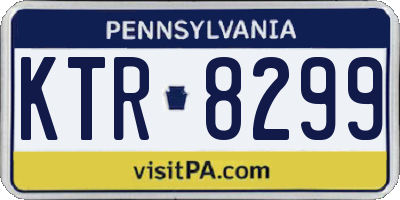 PA license plate KTR8299