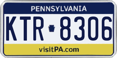 PA license plate KTR8306