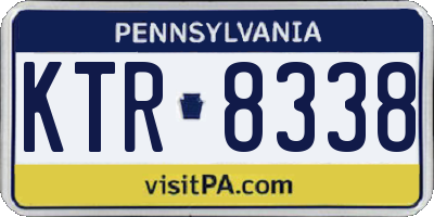 PA license plate KTR8338